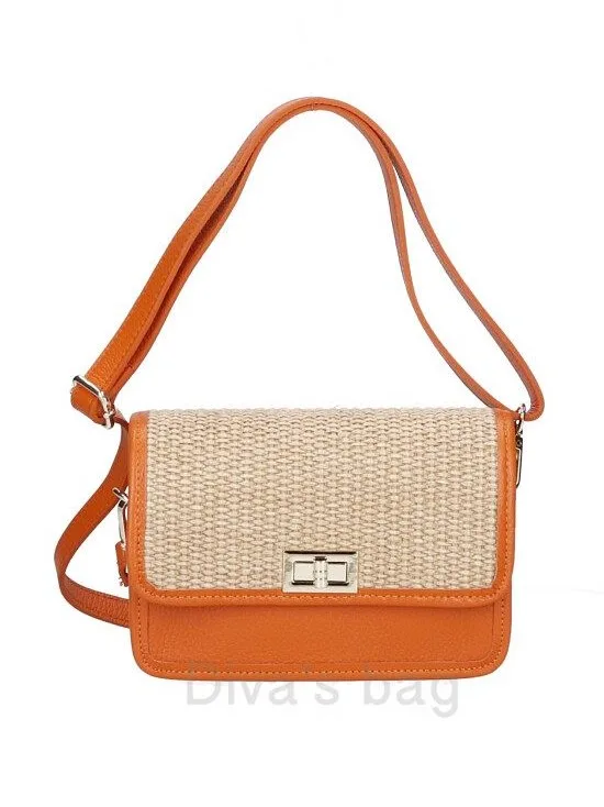 GIADA — slamená crossbody kabelka